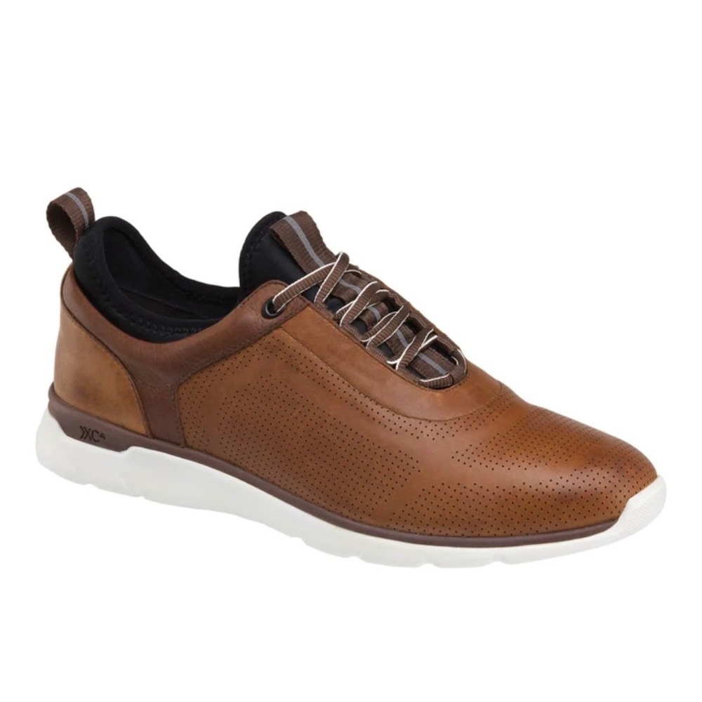 Johnston & Murphy XC4 Prentiss Tan Waterproof Leather Sneakers 11M